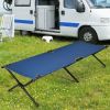 Adults Kids Folding Camping Cot-Blue - Color Blue