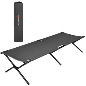 Adults Kids Folding Camping Cot-Gray - Color Gray