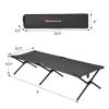 Adults Kids Folding Camping Cot-Gray - Color Gray