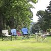 Foldable Outdoor BBQ Table Grilling Stand-Color Silver
