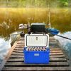 58 Quart Leak-Proof Portable Cooler  Ice Box for Camping-Blue-Color Blue-Size L