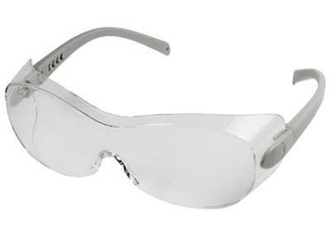 Radians Sheath OTG Anti-Fog Safety Glasses Fits Over Glasses Clear Lens Silver