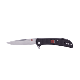 Knife UTAS CBB 8Cr 56HRC Satin 3.15in Trad GlNylon Black