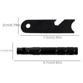 Multifunctional Lighting Stick Compass Survival Whistle; Waterproof And