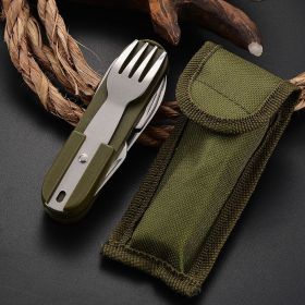 Multifunctional 7-In-1 Outdoor Tableware Set with Foldable Utensils