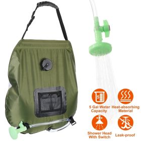 Solar Heating Camping Shower Bag with Removable Hose and Shower Head