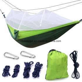 Double Camping Hammock with Mosquito Net Nylon Fabric Hammock