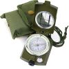 Military-Style Lensatic Compass with Camouflage Cover