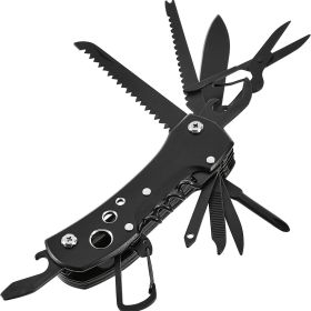 15-in-1 Stainless Steel Multitool Pocket Knife with Nylon Sheath