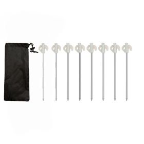 Heavy Duty Tent Stakes and Ground Nails for Camping - 8pcs Glowing Pegs