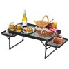 Foldable Camping Table Collapsible Picnic Aluminum Alloy Grill Stand 88LBS Max