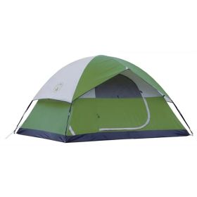Dome Camping Tent for 4 People - Green, 1 Room Design
