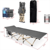 Folding Camping Cot; Sleeping Bed Portable with Carry Bag; Outdoor Camp Cot for