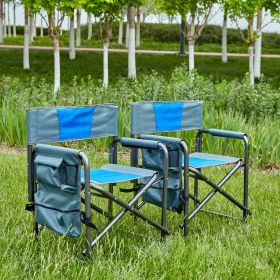 Lightweight Oversized Directors Chair with Storage Pockets for Camping