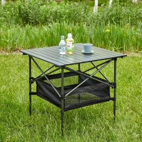 Folding Outdoor Table with Carrying Bag – Lightweight Aluminum, Rollup Design