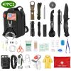 Emergency Survival Kit with 47 Pieces of EDC Gear Tools