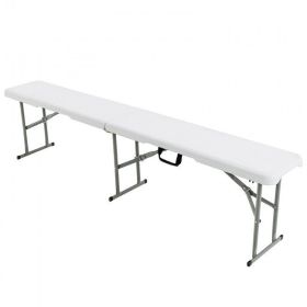 Portable Picnic Folding Bench with Carrying Handle - 6 Feet Long