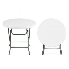 Round Foldable Lightweight Table for Camping and Picnics