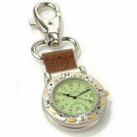 Field & Stream Camp Master Green Dial Multi-Function Compass Leather Pocket