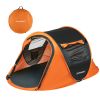 Black and Orange Pop Up Camping Tent for 2 People 