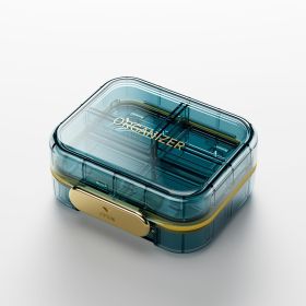 Blue Medicine Pill Organizer Travel Cute Pill Container Small Pill Box for