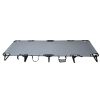 Camping Folding with Easy Setup Cot Gray Color Adult Open Size 75.6 in x 25 in