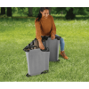 Camping Folding with Easy Setup Cot Gray Color Adult Open Size 75.6 in x 25 in