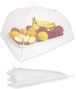 Collapsible Mesh Food Covers for Outdoors 6 pcs 17" x 17" White Food Umbrella