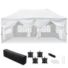 10 X 20ft EZ Pop Up Canopy Folding-White for Outdoor Events