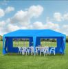 Large 10' x 20' Gazebo Canopy Party Tent with 4 Removable Window Side
