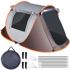 Pop-Up Tent with Automatic Setup for 3-4 Person Camping
