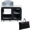 VEVOR Aluminum Portable Camping Kitchen Detachable Windscreen Storage Organizer