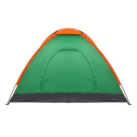 Waterproof Camping Dome Tent for Hiking and Survival - Orange & Green