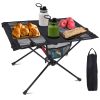 Portable Folding Camping Table Foldable Beach Table Aluminum Alloy Frame with 2
