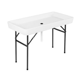 Plastic Party Ice Folding Table with Matching Skirt