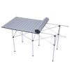 Portable Folding Lightweight Aluminum Camping Picnic Table for 4 to 6 Compact