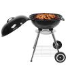 18 Inch Apple Charcoal Stove Enamel with White Side Wheel Diameter 15cm