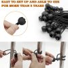 6 Inch Bungee Cords with Balls, 20pcs 