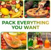 Insulated Food Delivery Bag 13" x 14" x 8". Pack of 2 Black Insulated Bags for