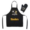 Offical NFL - Steelers Apron & BBQ Mitt Set