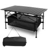 Folding Camping Table Portable Lightweight Aluminum Roll-up Picnic BBQ Desk