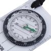 GOXAWEE Outdoor Backpacking Transparent Plastic Compass Tool For Camping;