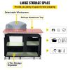 VEVOR Aluminum Portable Camping Kitchen Detachable Windscreen Storage Organizer