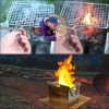 Card Stove Mini Barbecue Grill Fire Table Outdoor Firewood Stove Camping