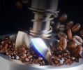 Portable electric coffee bean grinder (vehicle wireless charging grinding 25