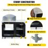 VEVOR Aluminum Portable Camping Kitchen Detachable Windscreen Storage Organizer