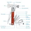 Outdoor Survival Multitool 7in1 Folding Multifunctional Axe Hammer Plier Knife