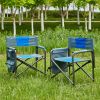Lightweight Oversized Directors Chair with Storage Pockets for Camping