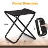Foldable Camping Stool Portable Travel Chair 275.6LBS Load for Camping Fishing