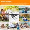 Portable Folding Camping Table Foldable Beach Table Aluminum Alloy Frame with 2